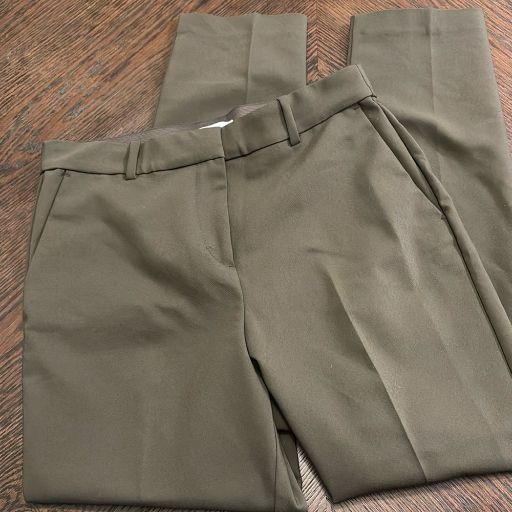 H&M Olive Green Casual Business Slacks - size 8
